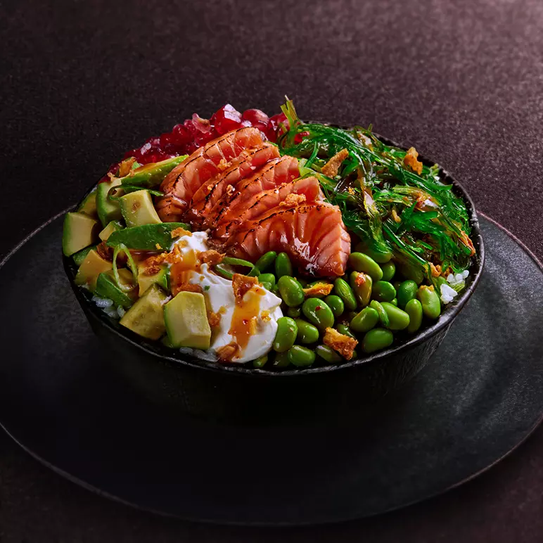 Poke Tataki Saumon Teriyaki